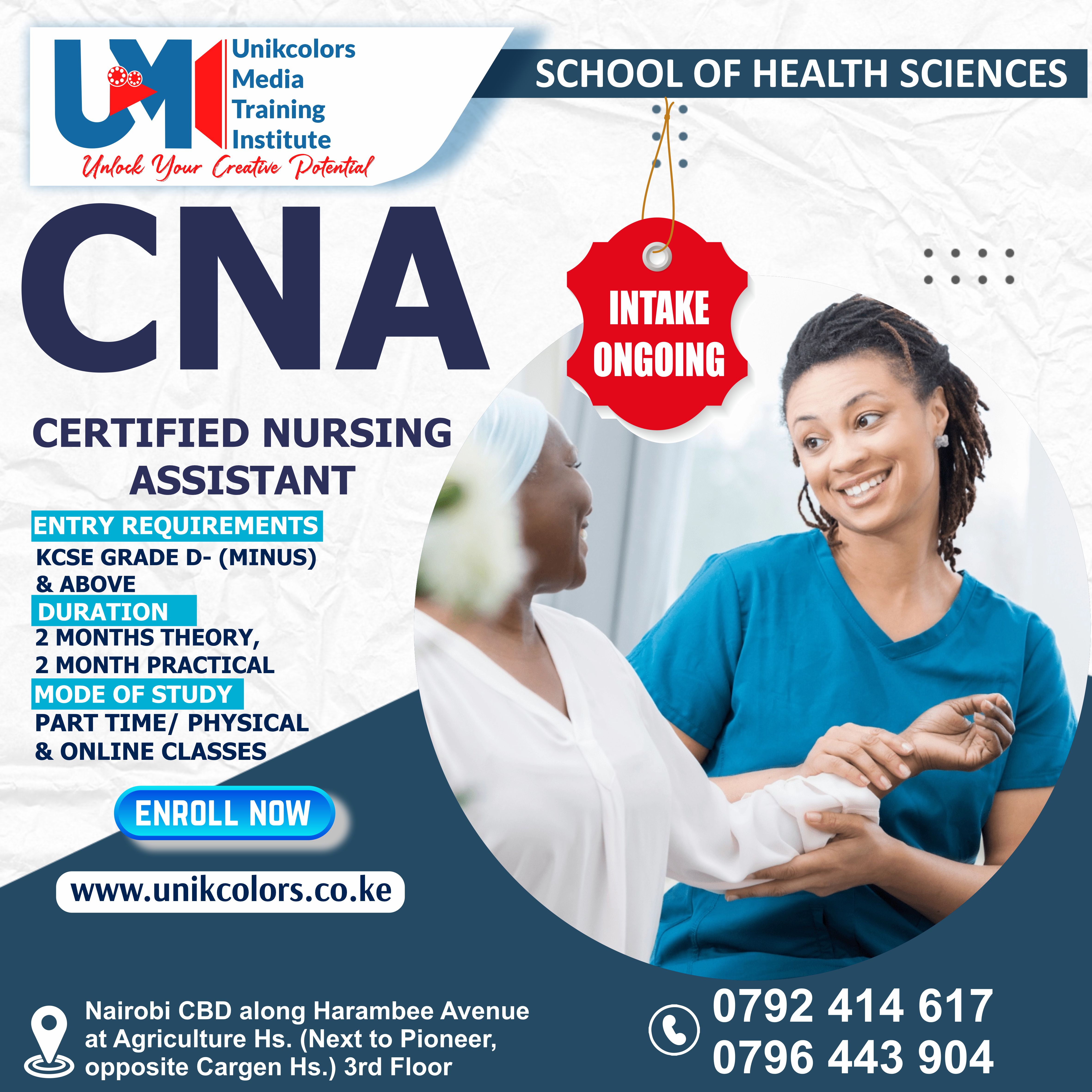 CERTIFIED NURSING ASSISTANT - CARE GIVER COURSE